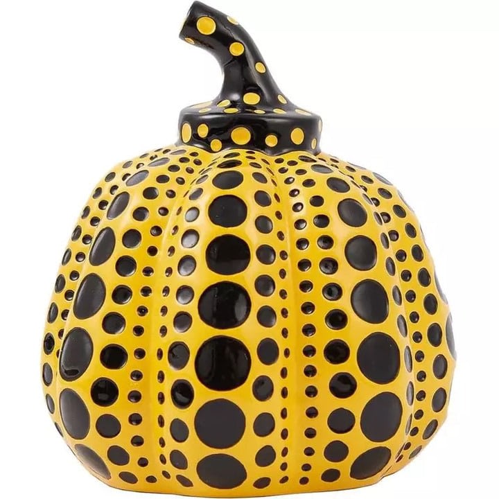 Pumpkin Cast Resin Figure - Yellow by Yayoi Kusama