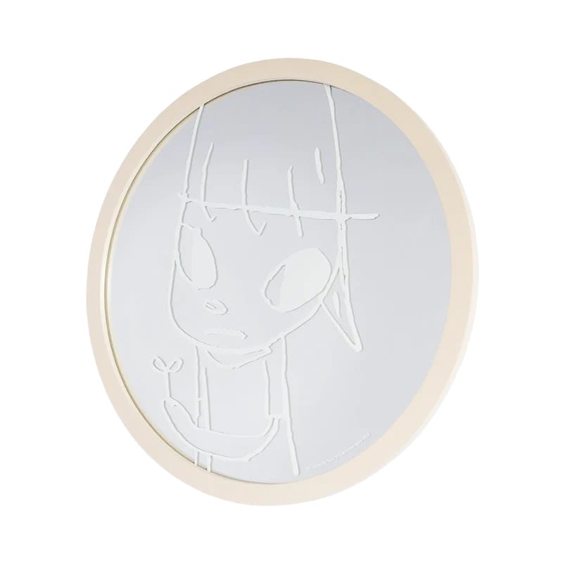 Sprout in the hand mirror by Yoshitomo Nara