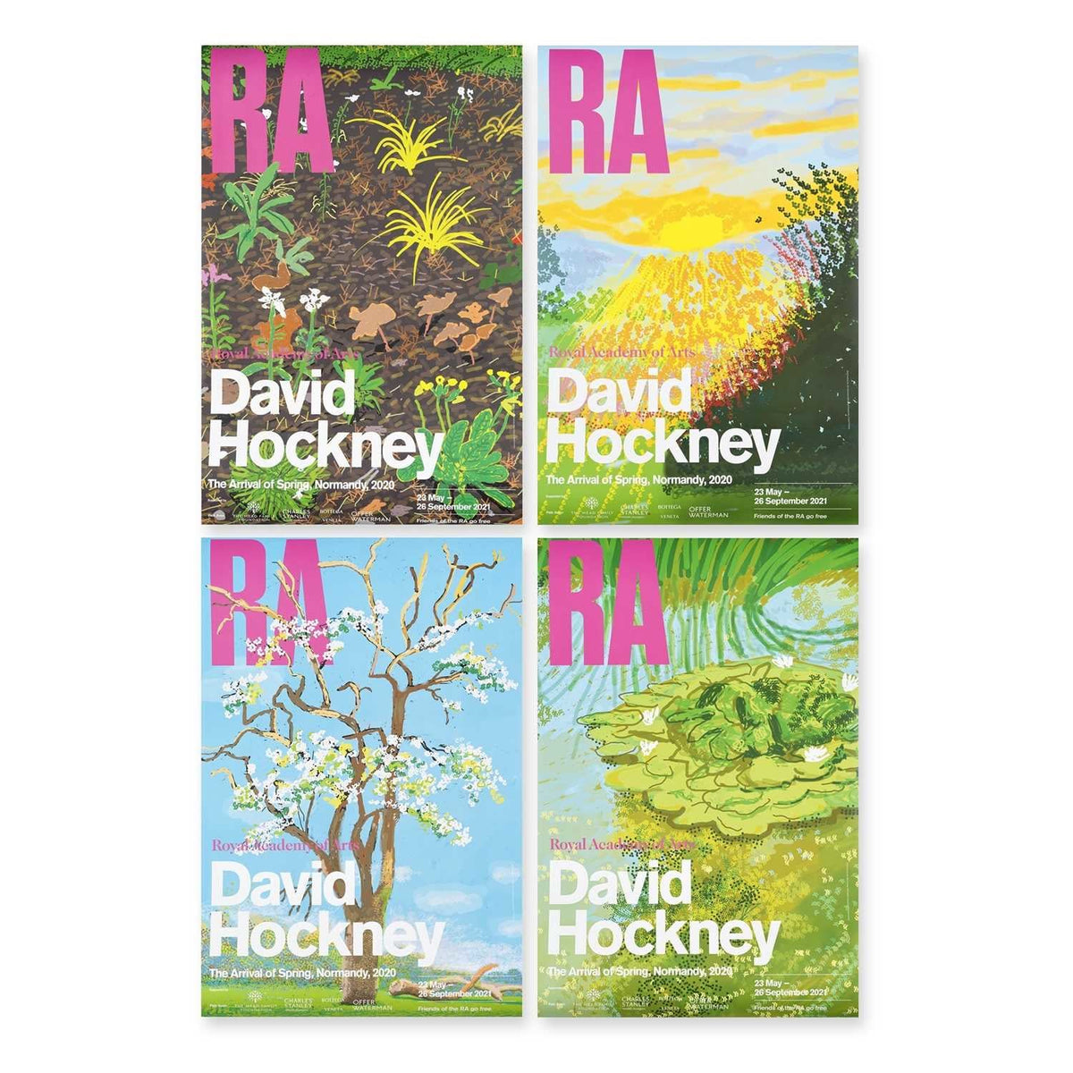 Royal Academy Exhibition Posters (4) by David Hockney