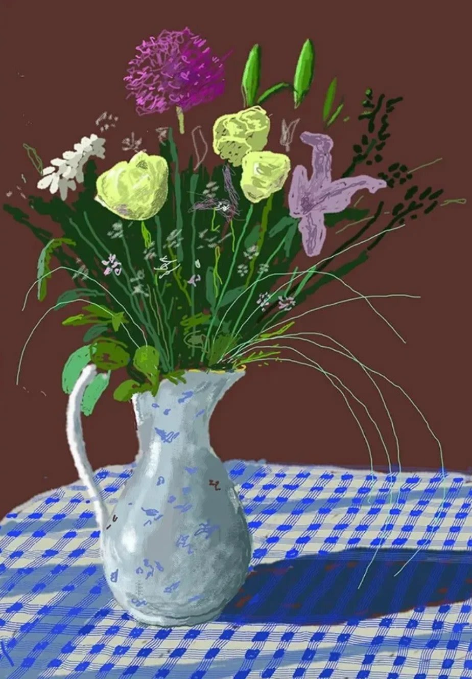 20th February 2021, Jug With Flowers by David Hockney