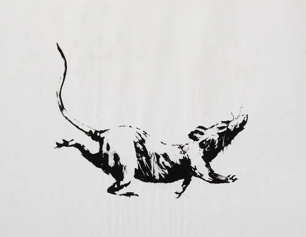 Banksy, GDP Rat, 2019 — Screenprint