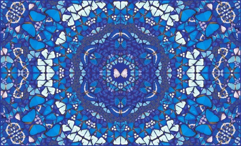 Damien Hirst Chameleon Kaleidoscopes giclee print on aluminium panel