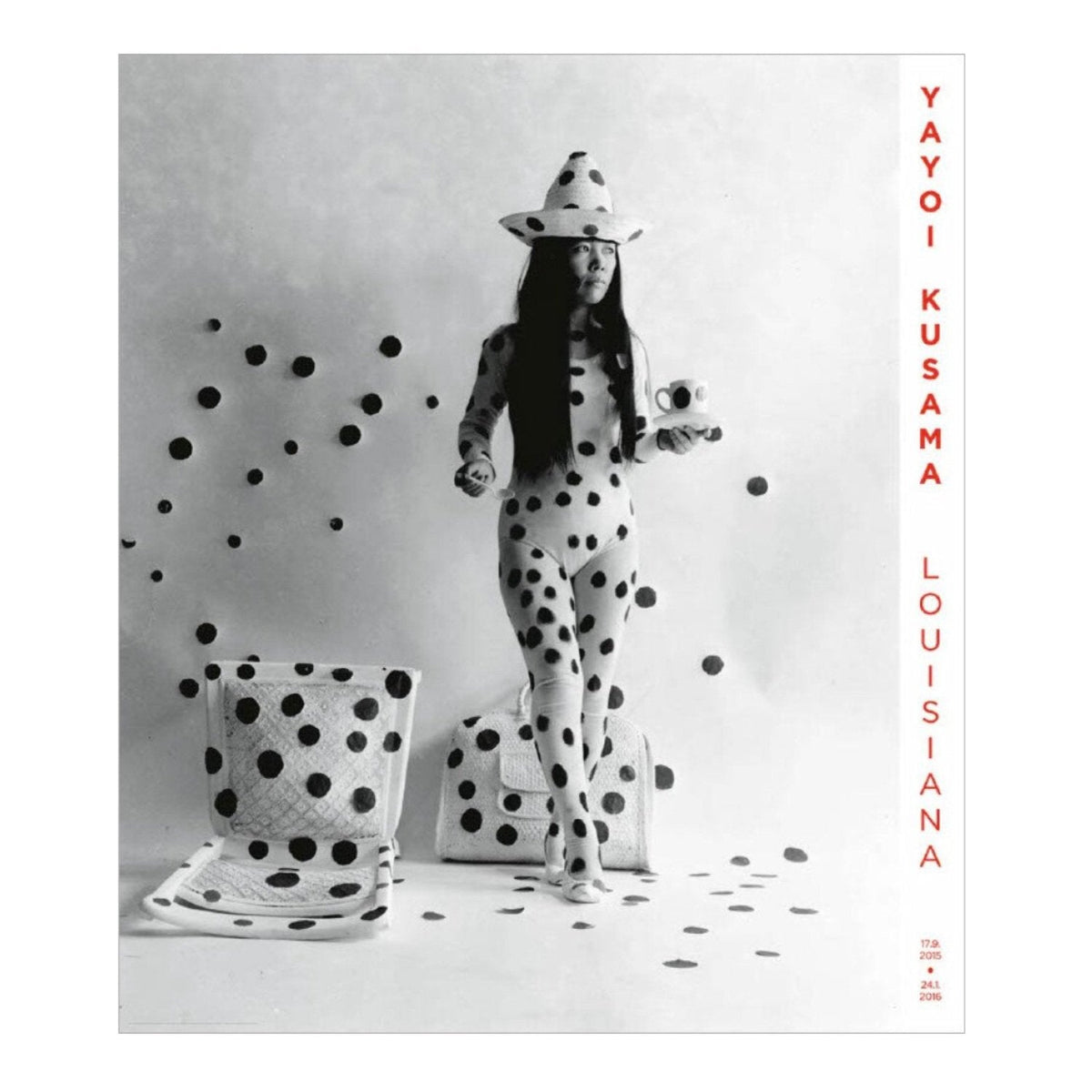 Yayoi Kusama, Self-obliteration by dots, 1968 — Exhibition Poster