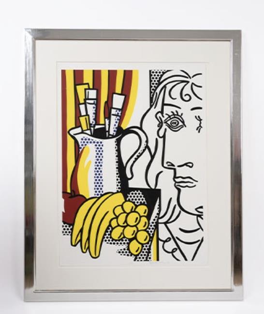 Roy Lichtenstein, Still Life with Picasso, 1973 screenprint