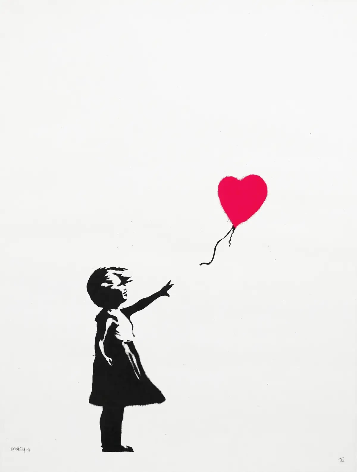 Girl With A Balloon (signed) - My Store
