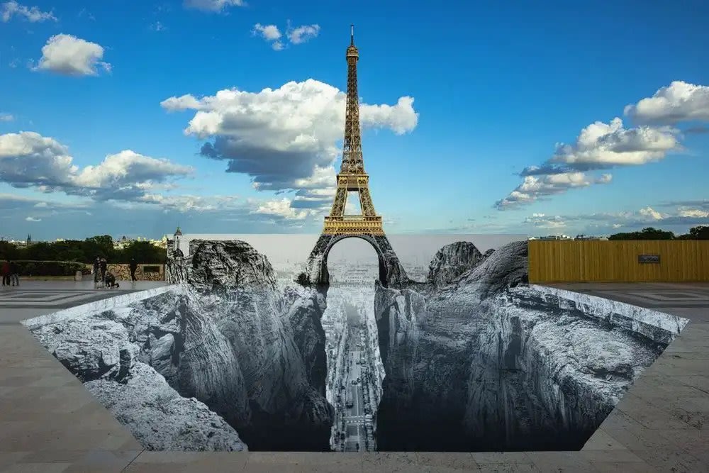 Trompe l'oeil, Les Falaises du Trocadéro, Paris, France, 2021 (19 Mai 2021, 19h57) - My Store