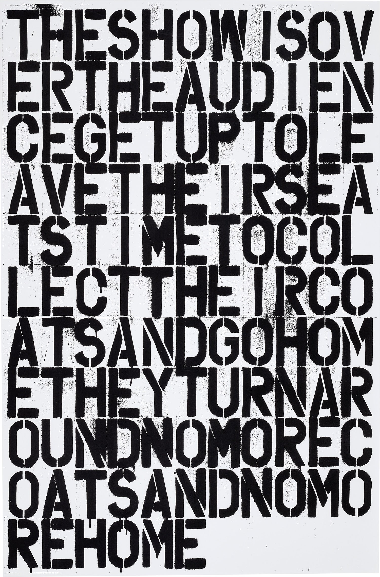 Untitled (The Show is Over)