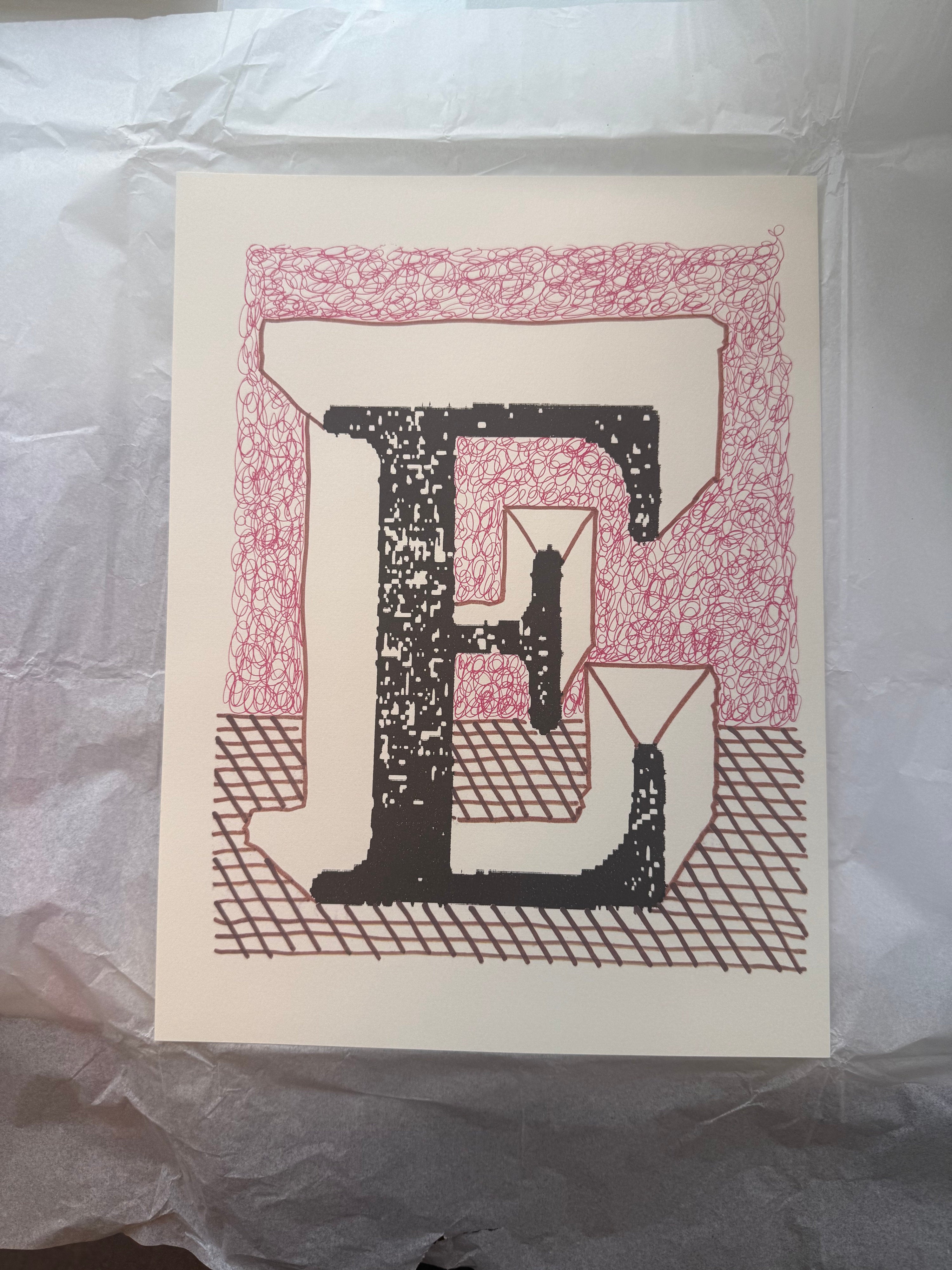 'E' from 'Hockney's Alphabet' - My Store
