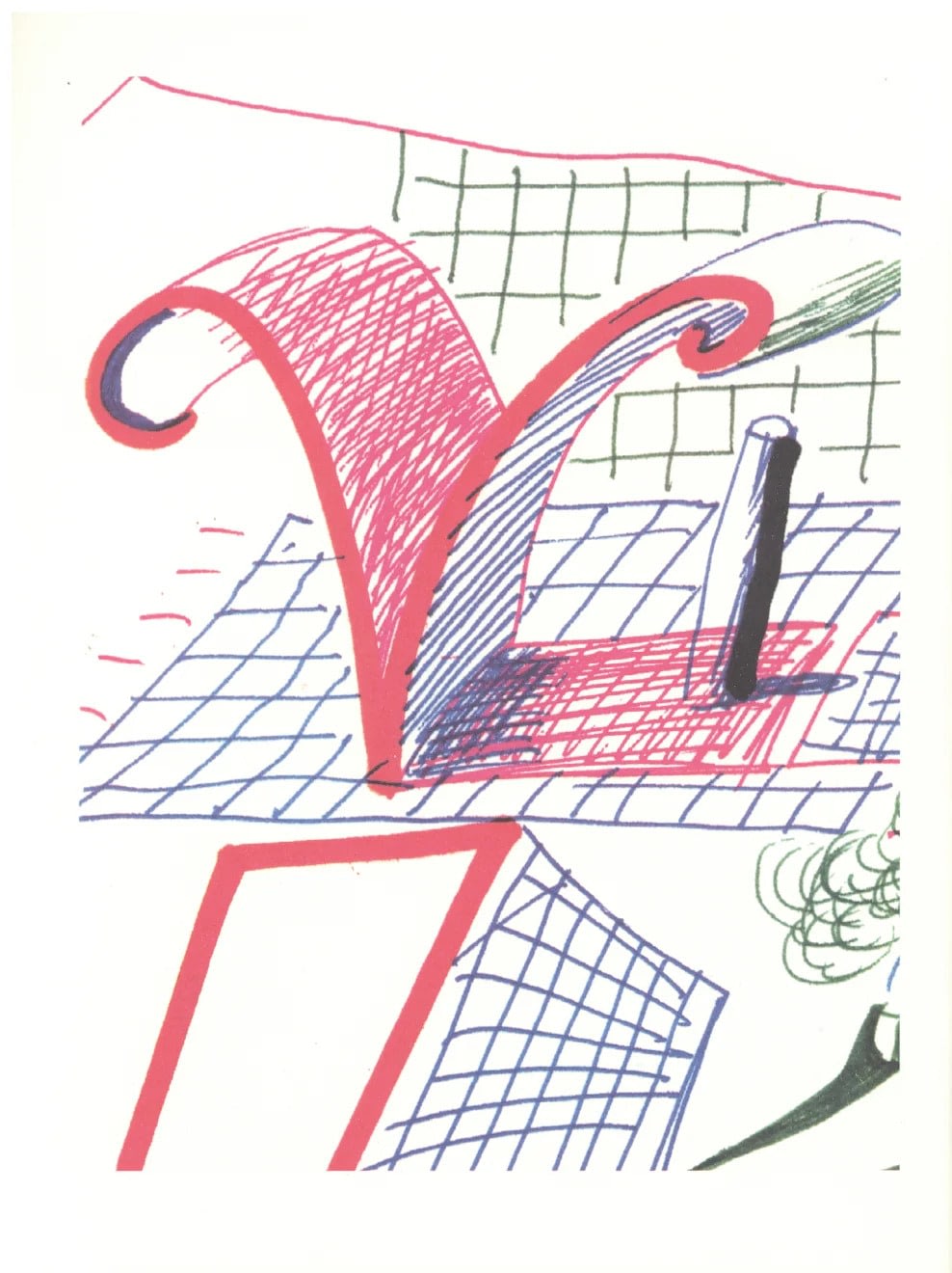 'V' from 'Hockney's Alphabet' - My Store