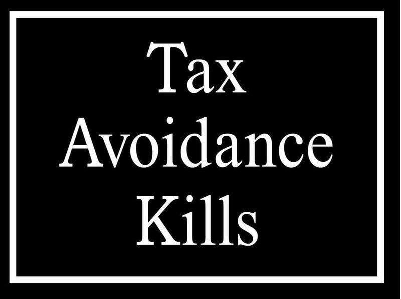 Tax Avoidance Kills - My Store