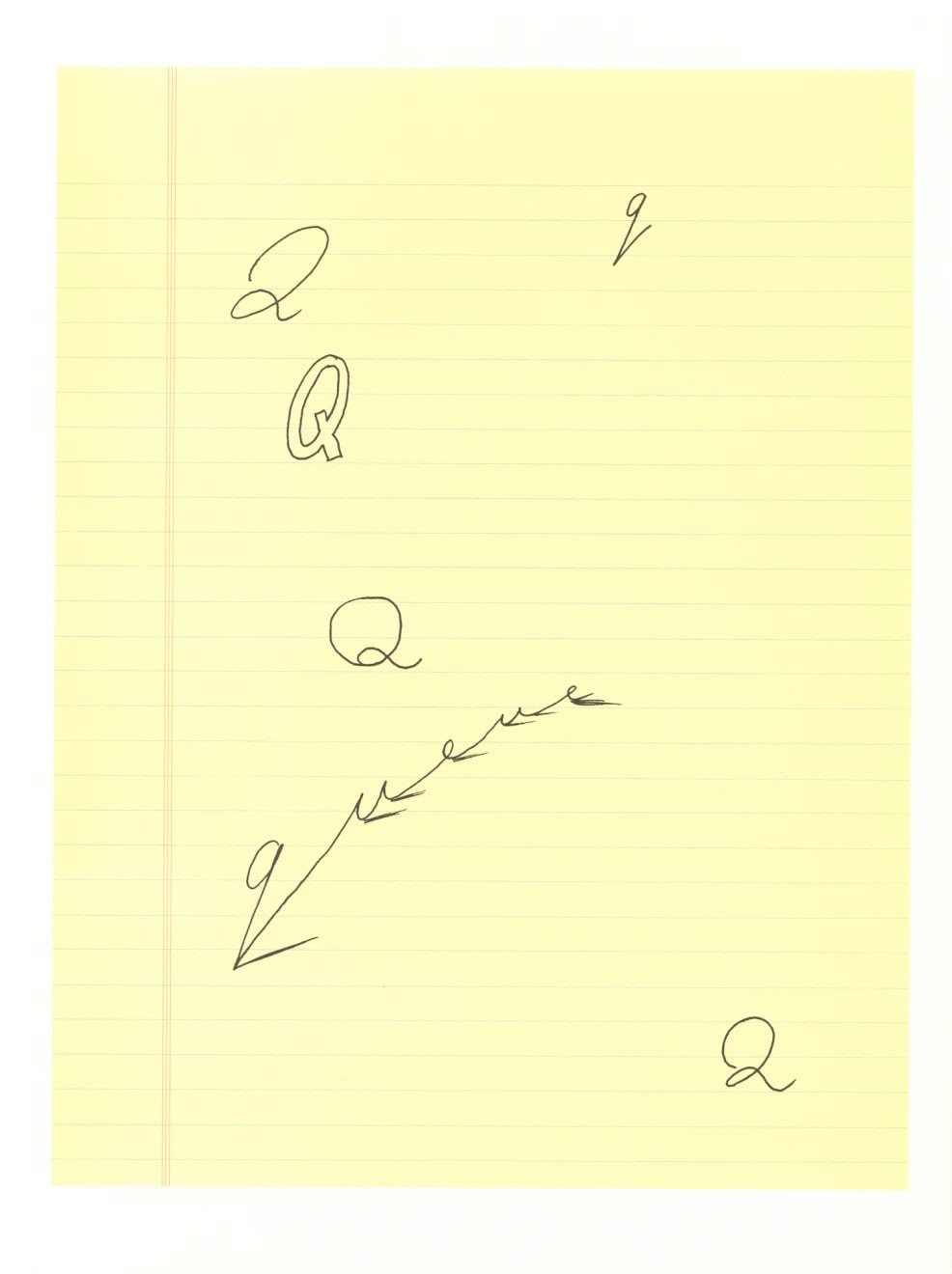 'Q' (ii) from 'Hockney's Alphabet' - My Store