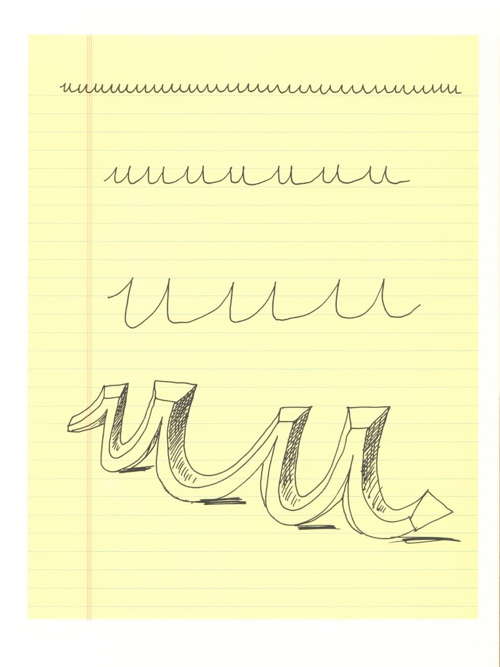 'U' from 'Hockney's Alphabet' - My Store