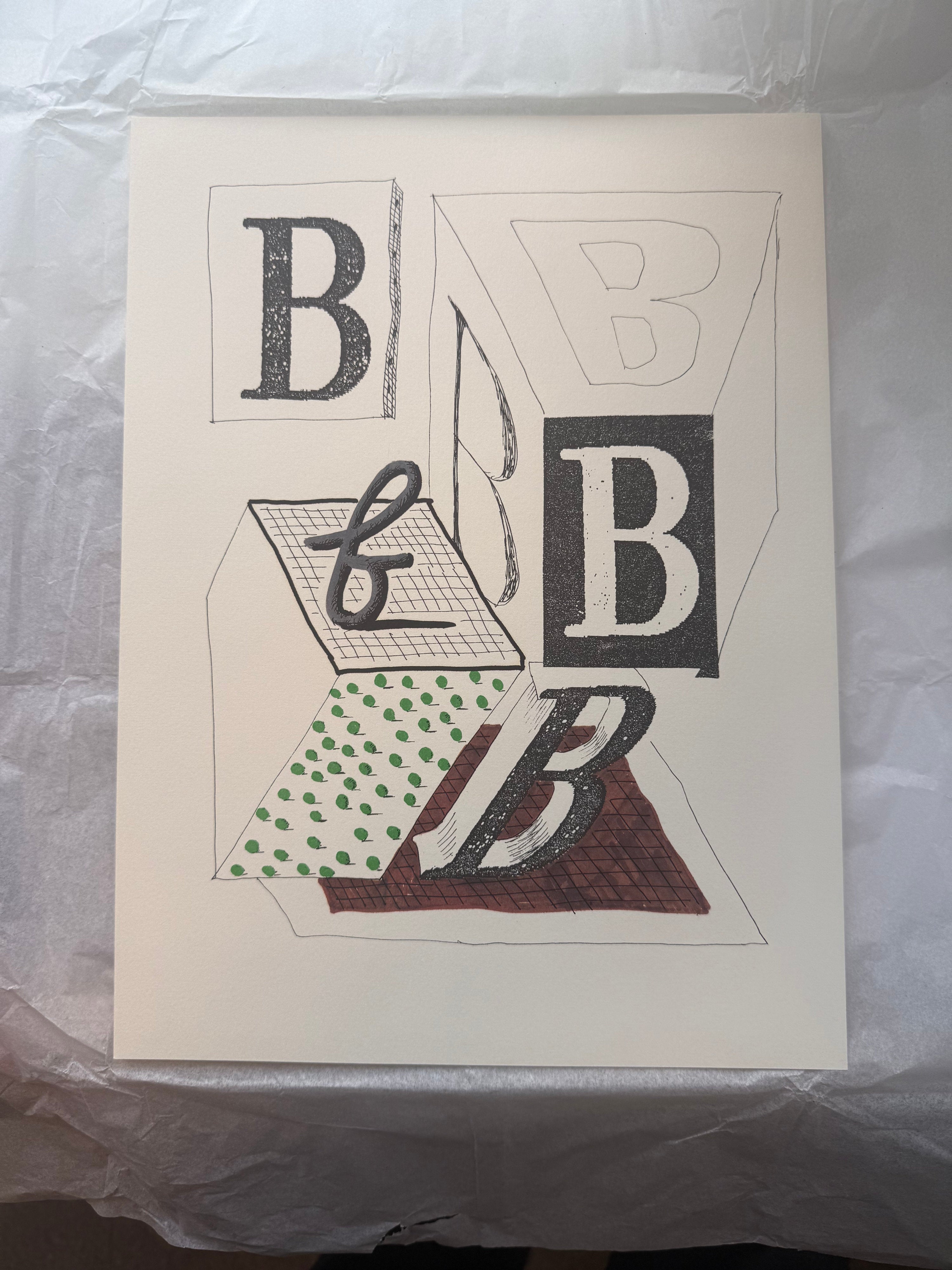 'B' from 'Hockney's Alphabet' - My Store
