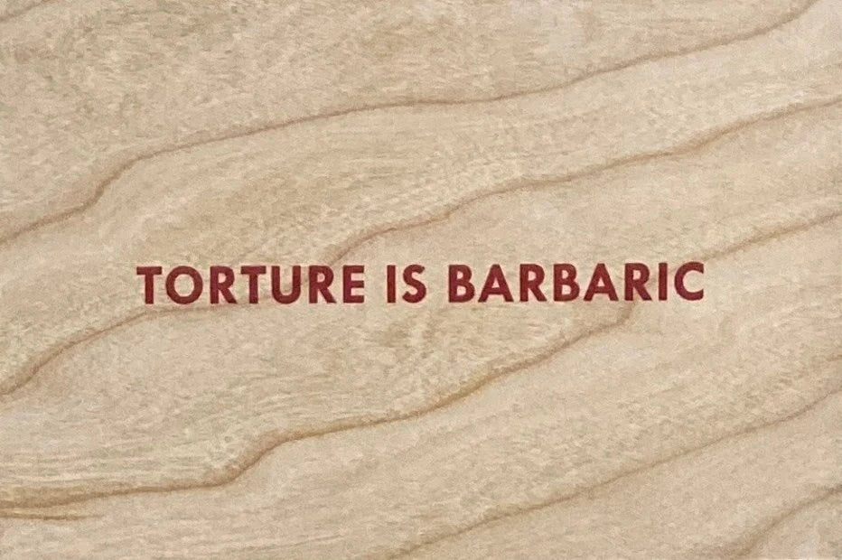 Torture is Barbaric - Dovehouse Contemporary