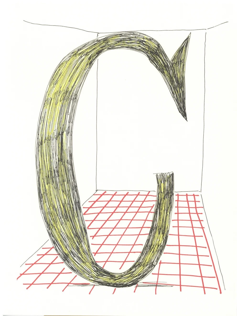 'C' from 'Hockney's Alphabet' - My Store