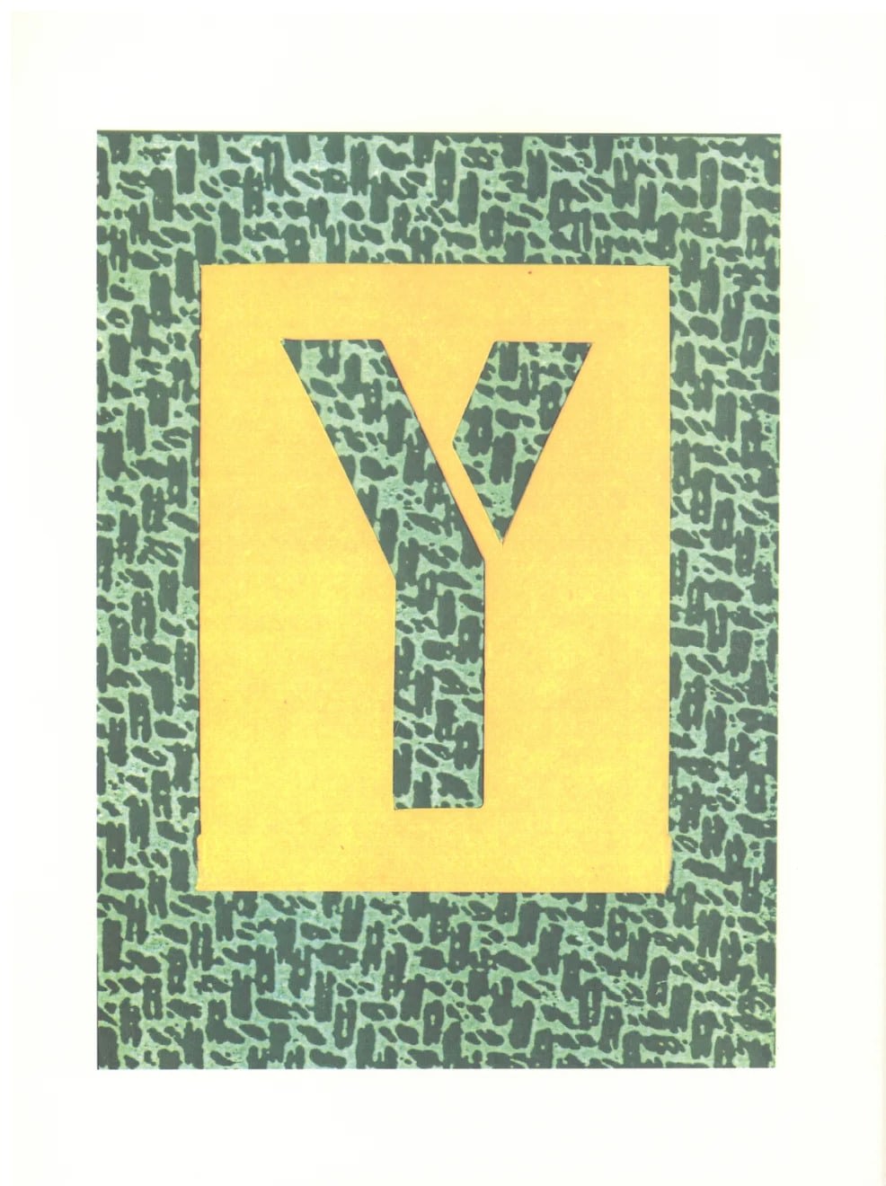 'Y' from 'Hockney's Alphabet' - My Store
