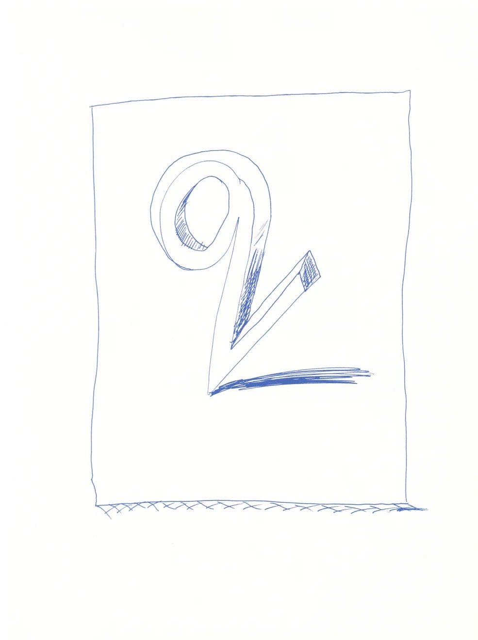 'Q' (I) from 'Hockney's Alphabet' - My Store