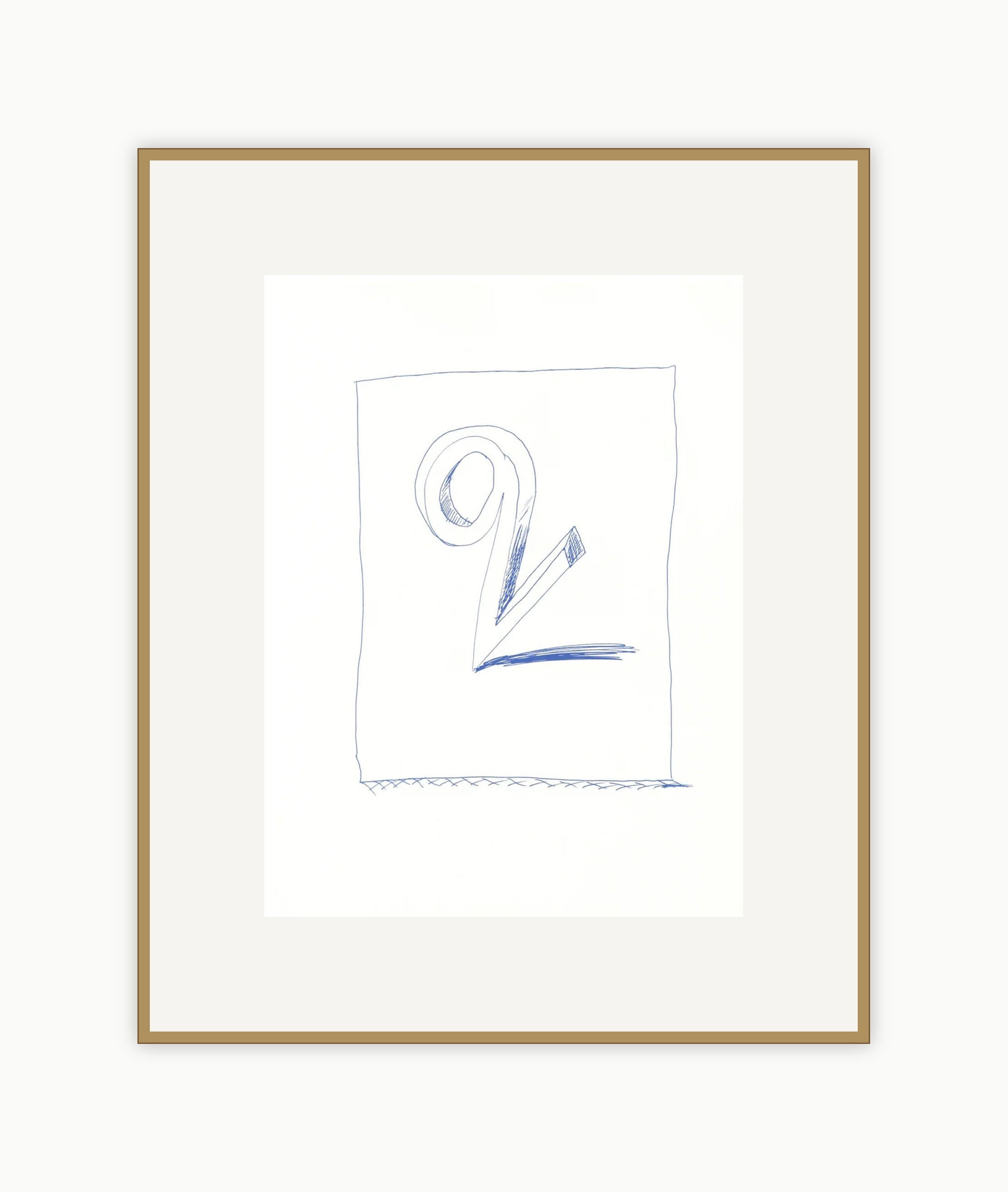 'Q' (I) from 'Hockney's Alphabet'