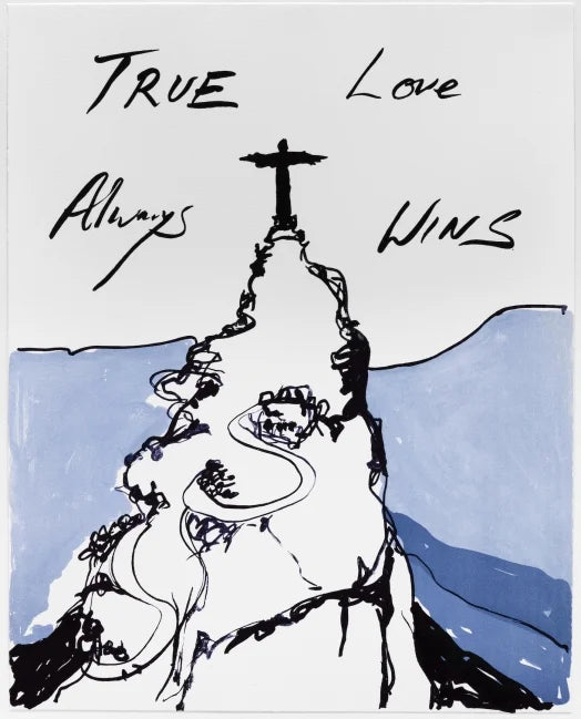 Tracey Emin True Love 2016 limited edition lithographic print, featuring artistic design and signature elements on textured paper.