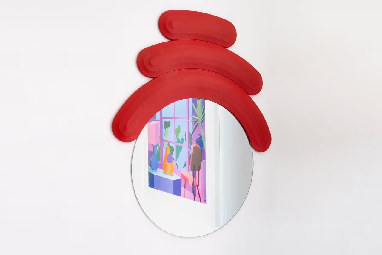 Friends Mirror Sculpture (Red + Blue) - My Store