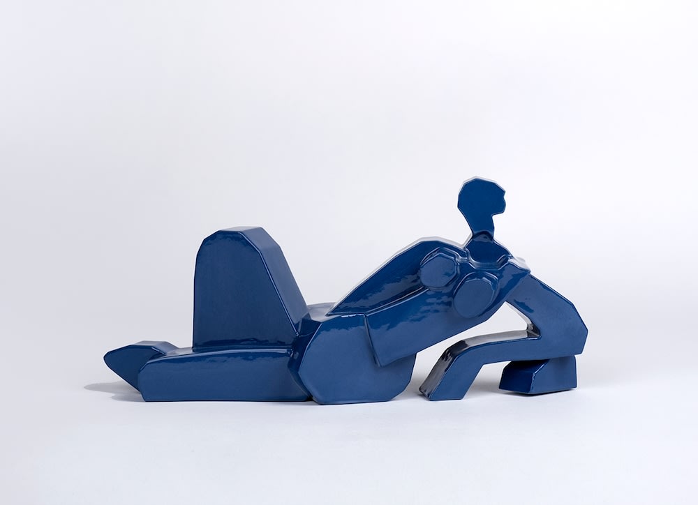 Reclining Nude - blue - My Store