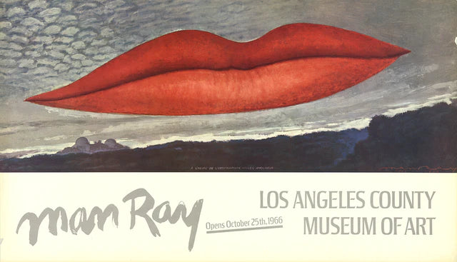 Close-up of the MAN RAY Lips collectible figure, showcasing vibrant red lips with detailed makeup and glossy finish.