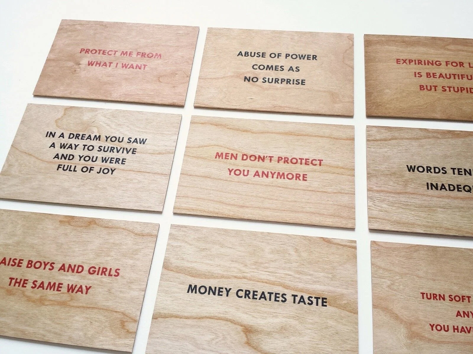 Truisms (set of 12) - Dovehouse Contemporary