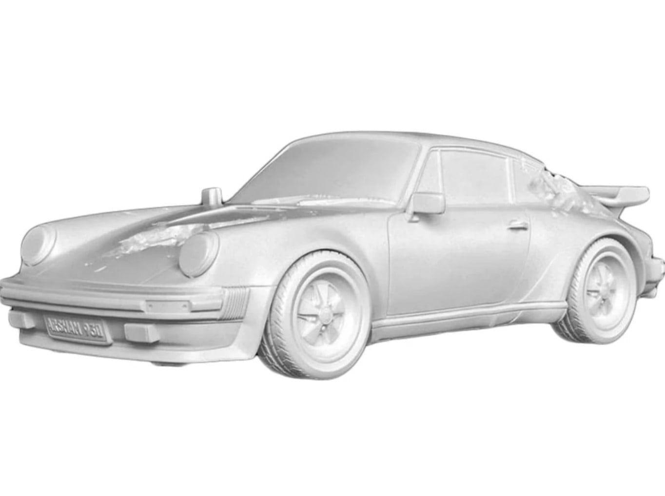 Eroded 911 Turbo Figure (white) - My Store