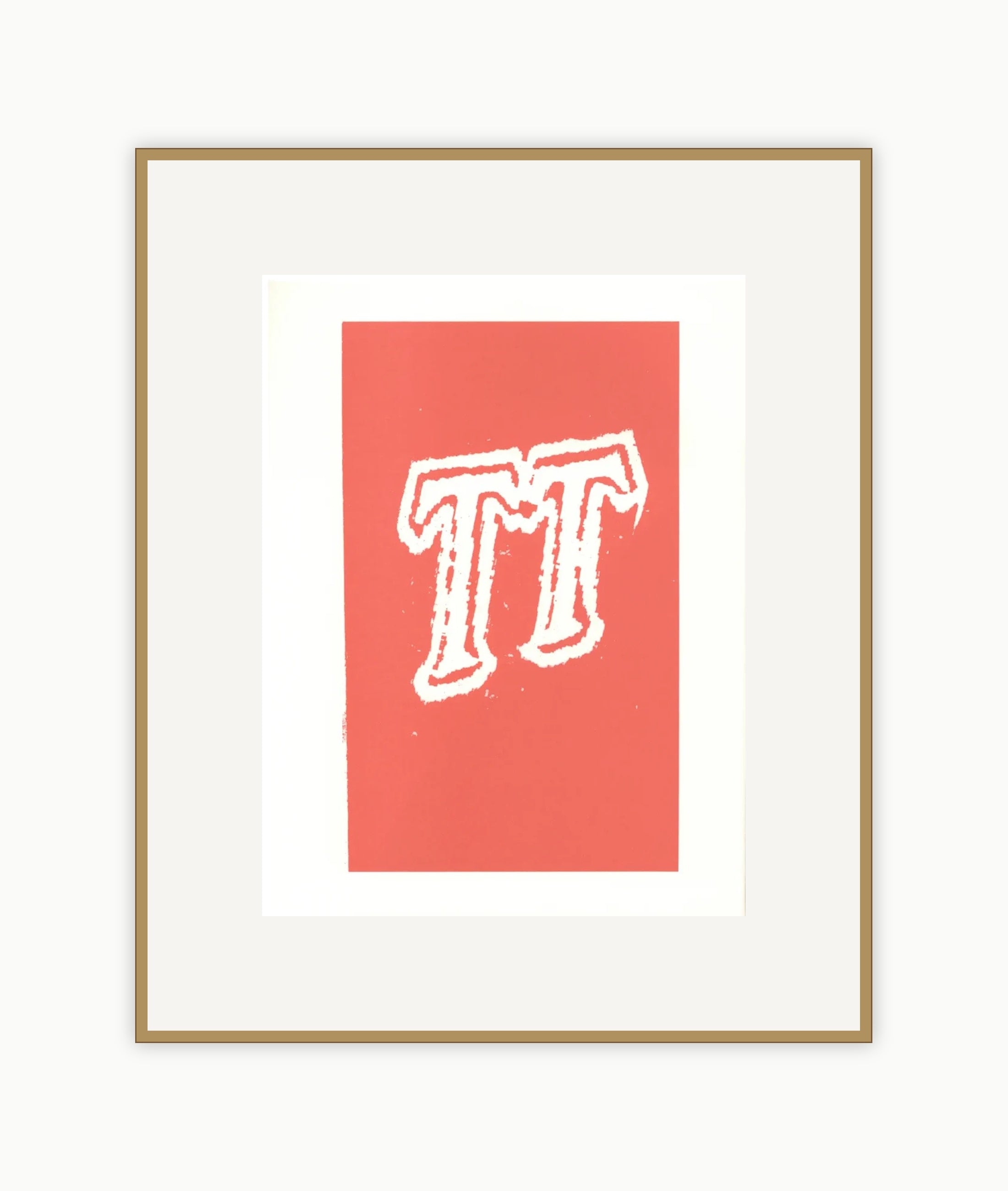 'T' from 'Hockney's Alphabet'