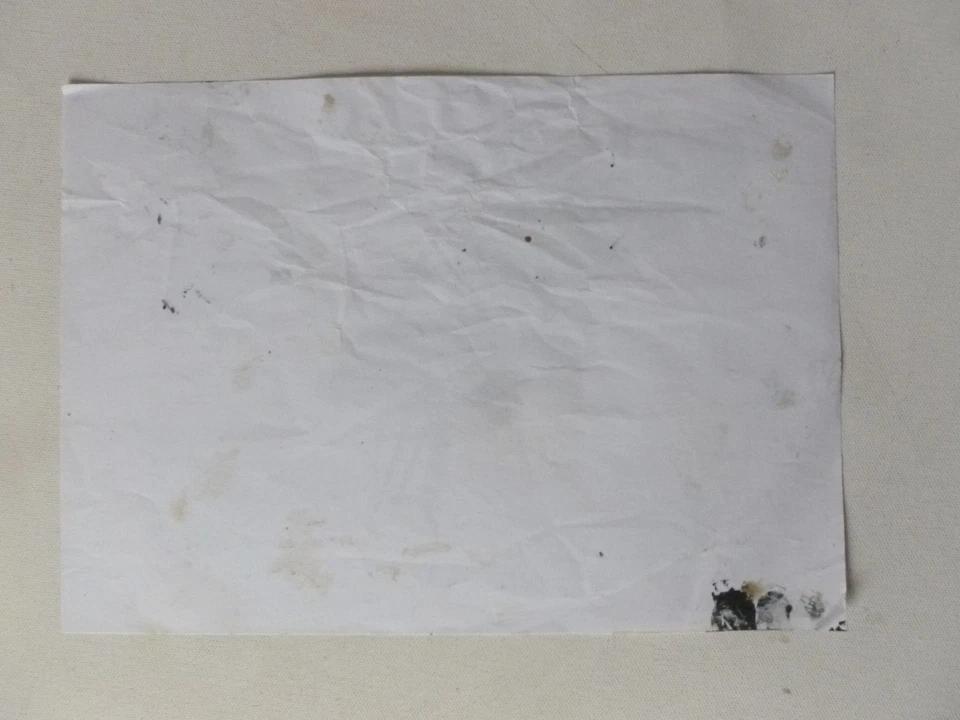 Robert Walser photocopy print, reverse of the sheet
