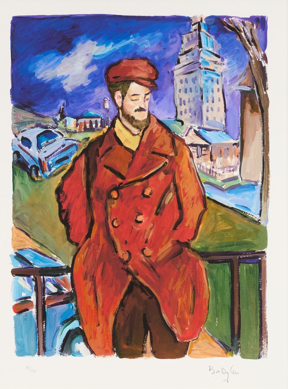 Bob Dylan, Man on a Bridge, 2018, signed limited-edition giclée, edition 81/295