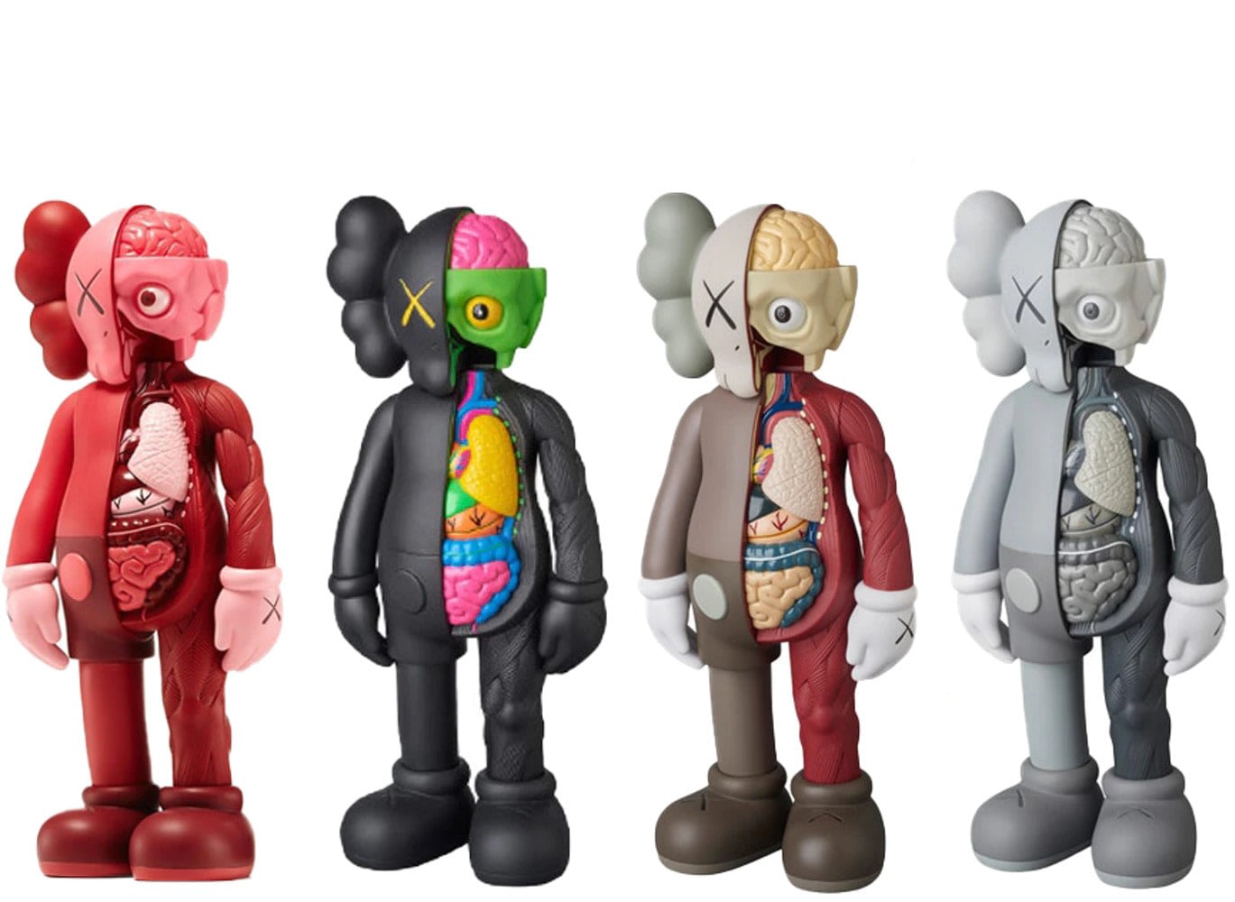 Companion Flayed Vinyl Figure set of 4 (black/blush/brown/grey) - My Store