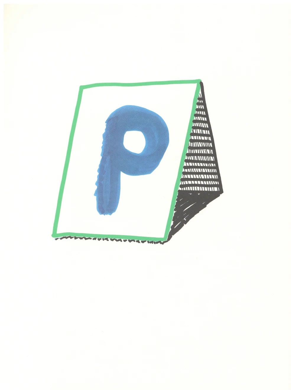 'P' from 'Hockney's Alphabet' - My Store