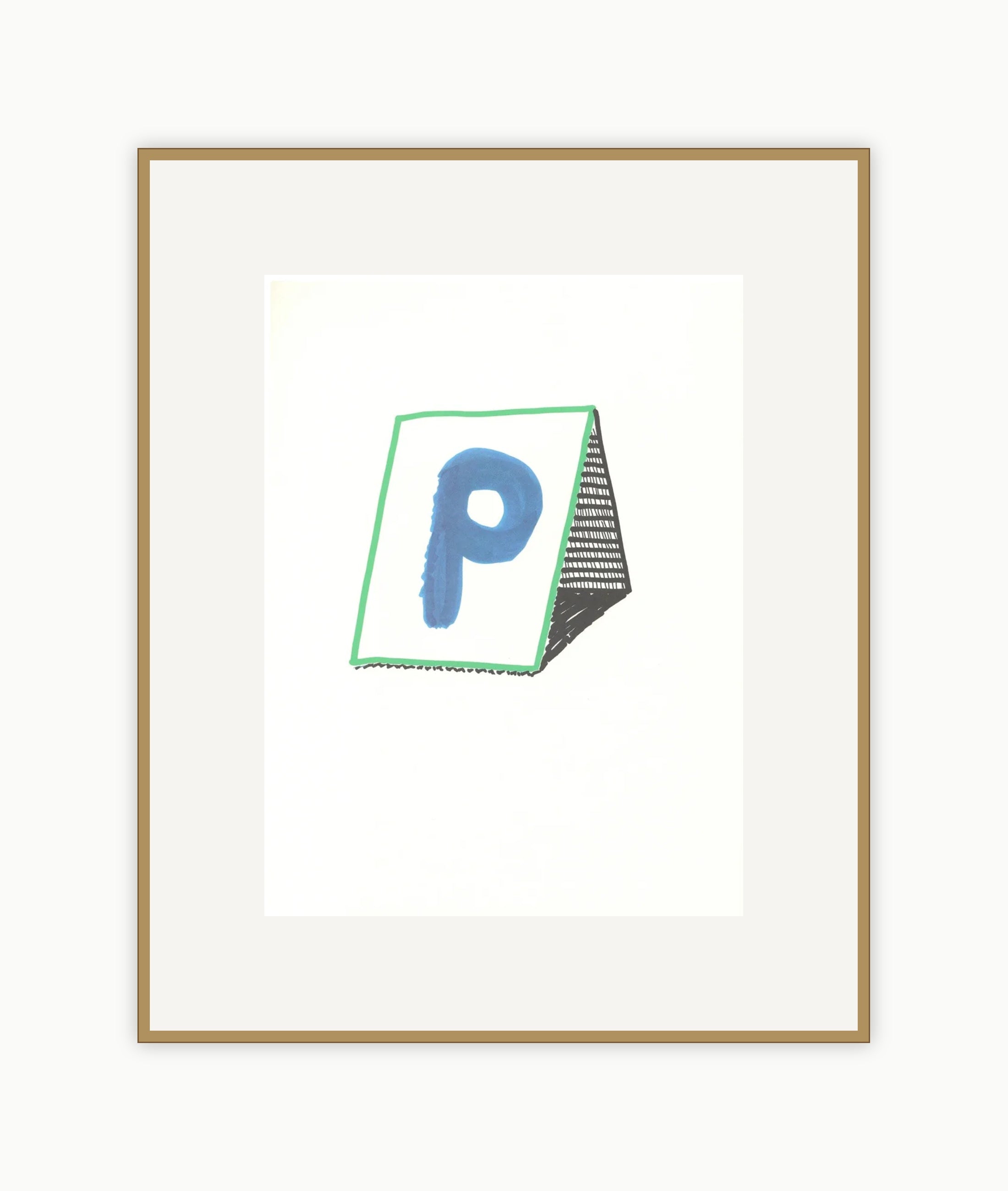 'P' from 'Hockney's Alphabet'
