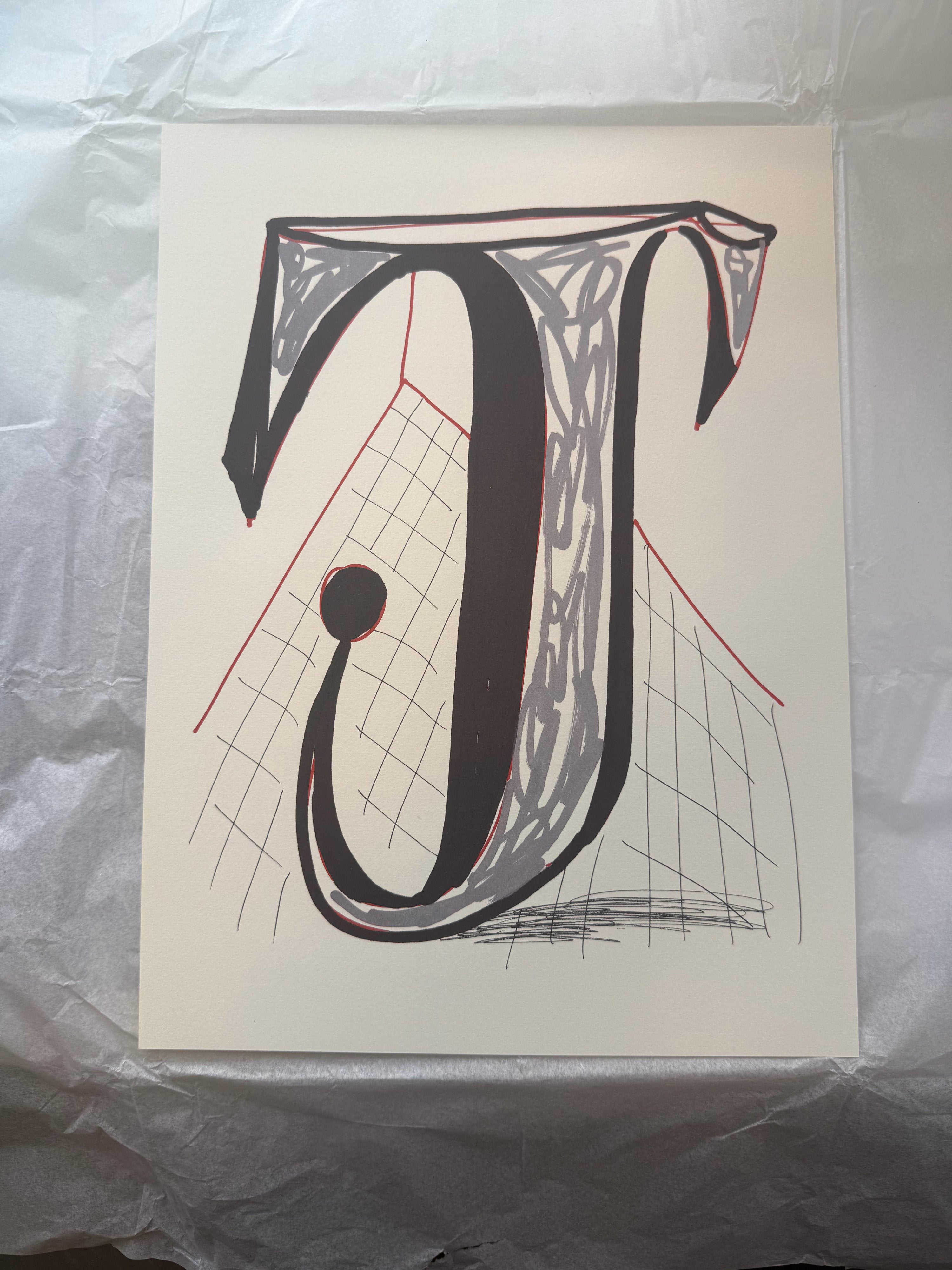 'J' from 'Hockney's Alphabet' - My Store