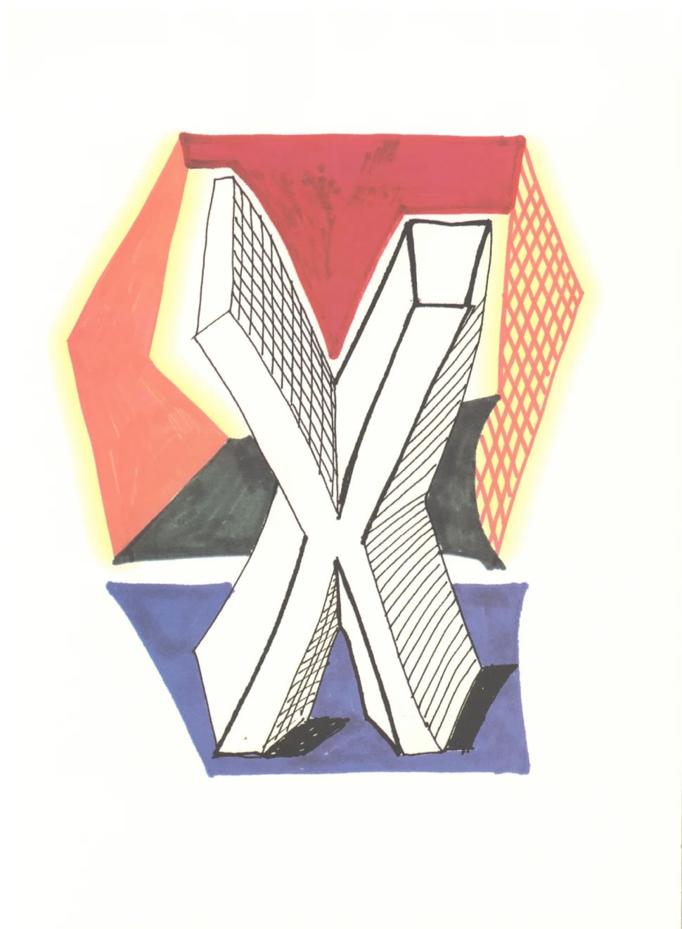 'X' from 'Hockney's Alphabet' - My Store