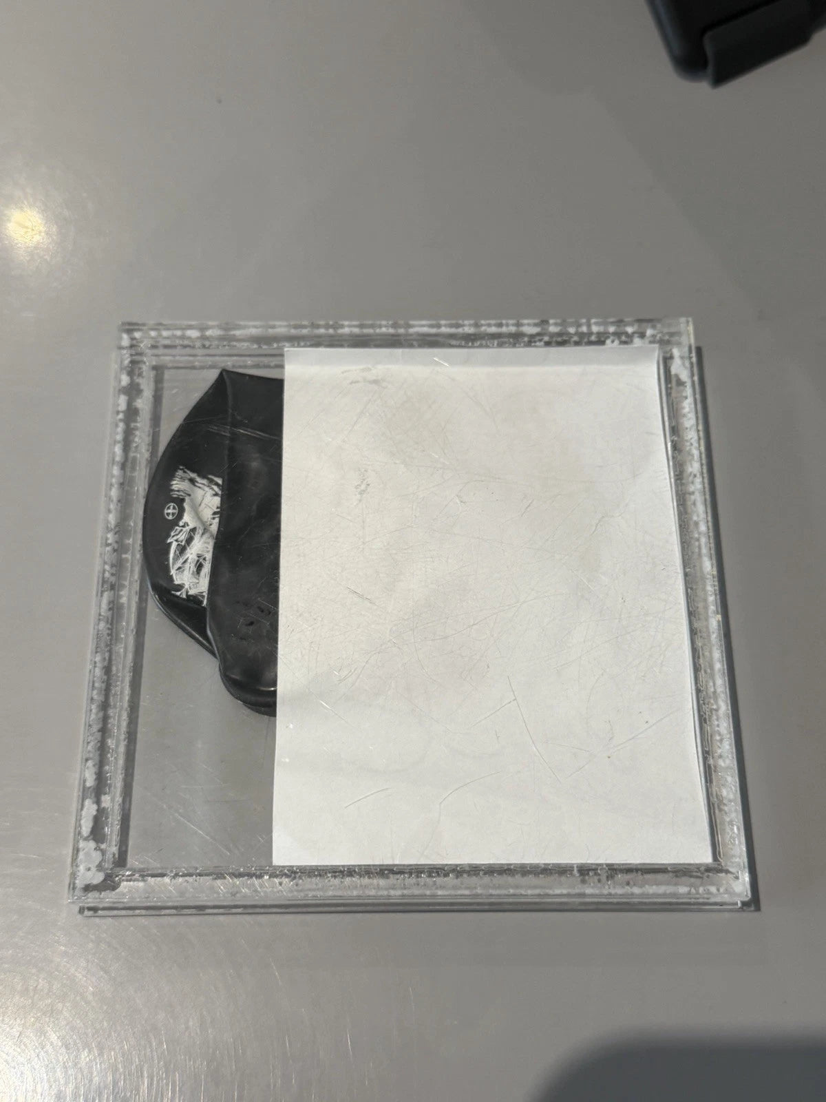 Damien Hirst, Untitled (Skull Balloon), reverse view of protective case