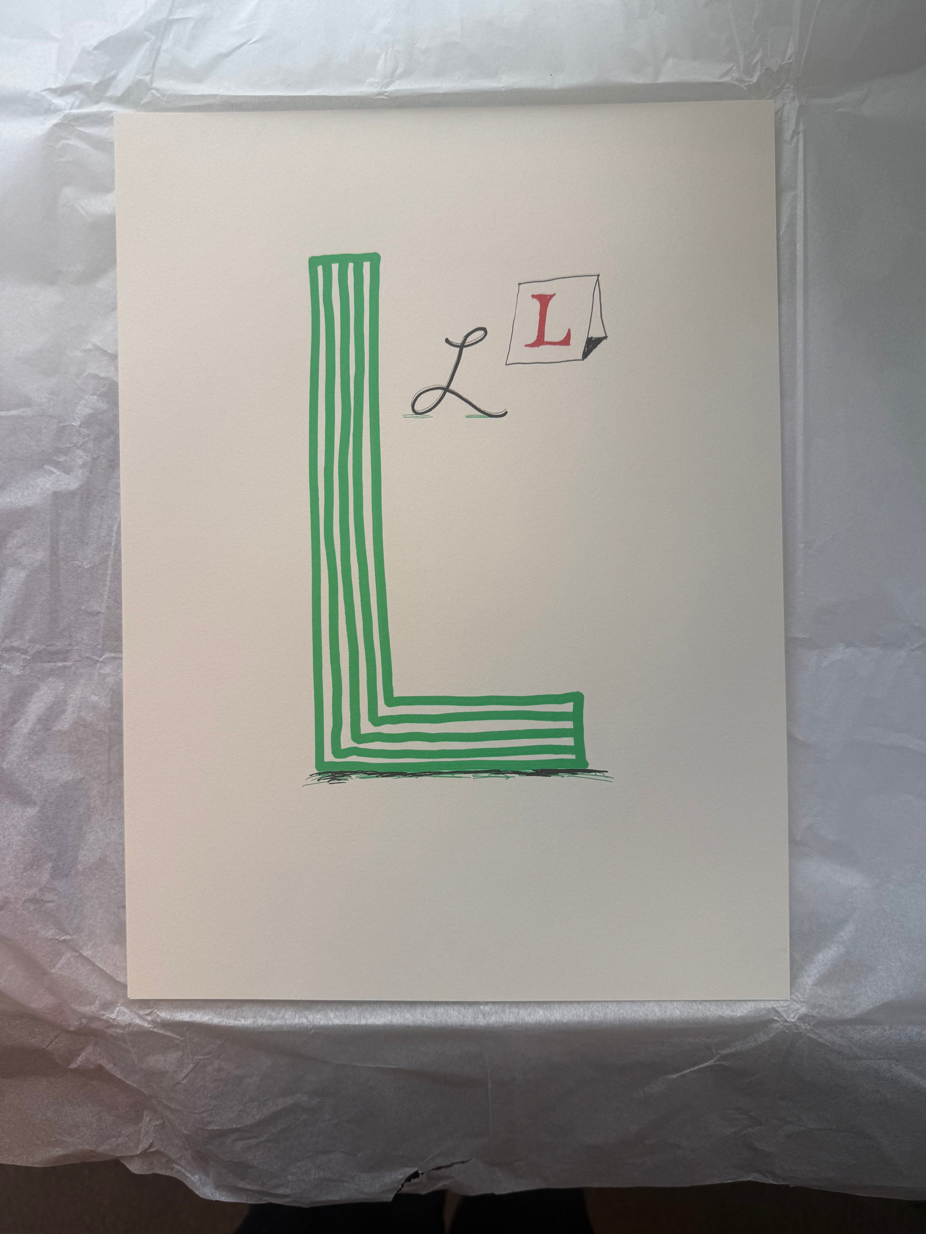 'L' from 'Hockney's Alphabet' - My Store