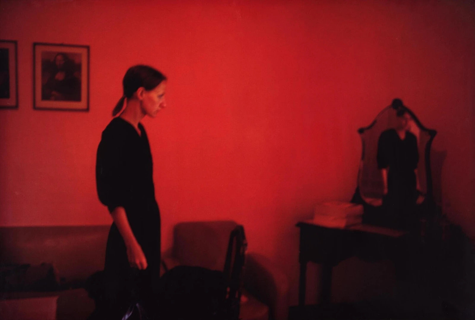 Suzanne With Mona Lisa, Mexico City 1981