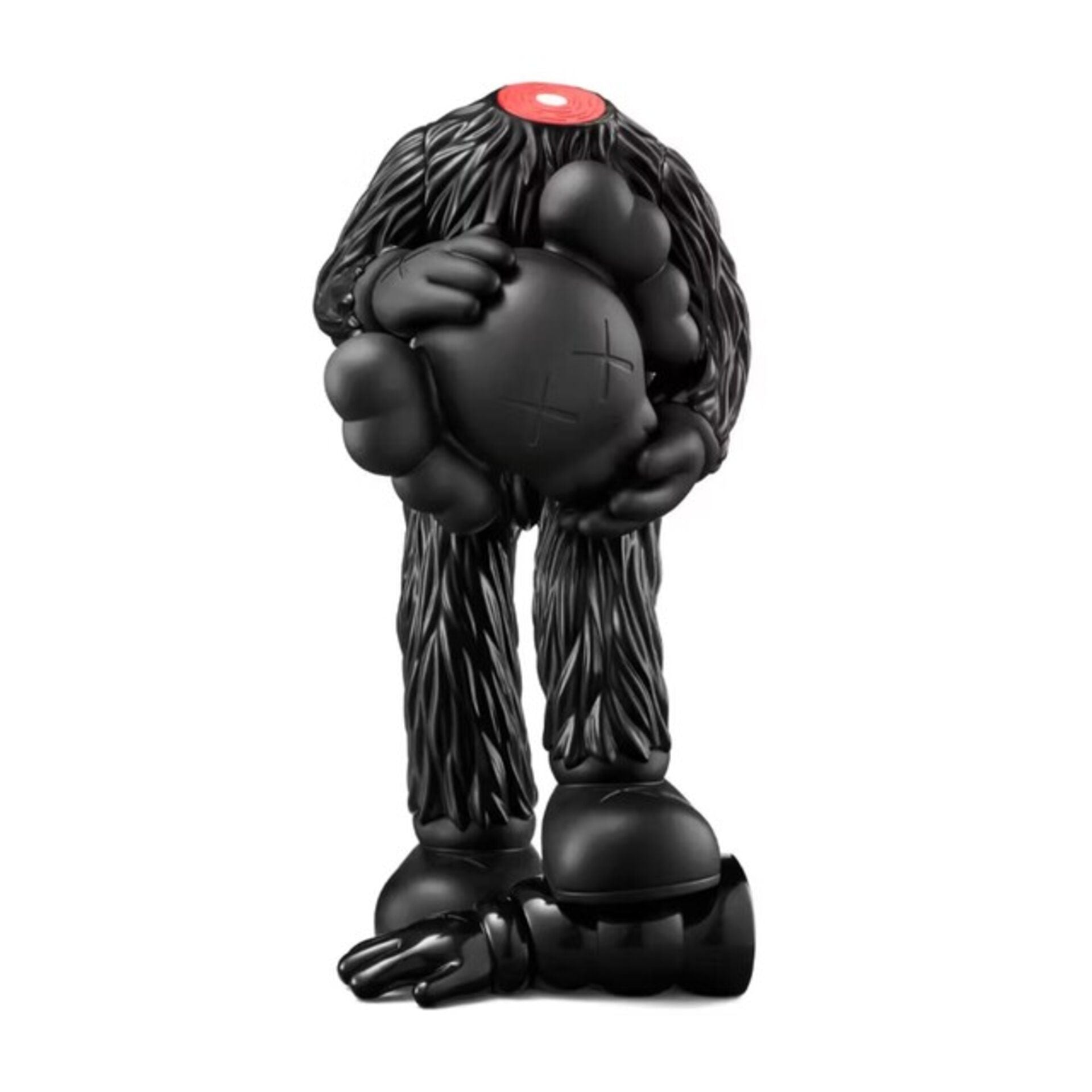 KAWS Fellow (black) 2026 Vinyl Sculpture with Fluorescent Moon Component