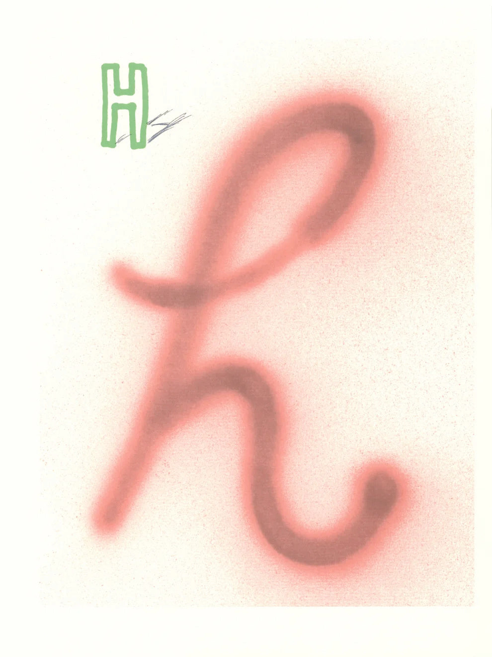 'H' from 'Hockney's Alphabet' - Dovehouse Contemporary