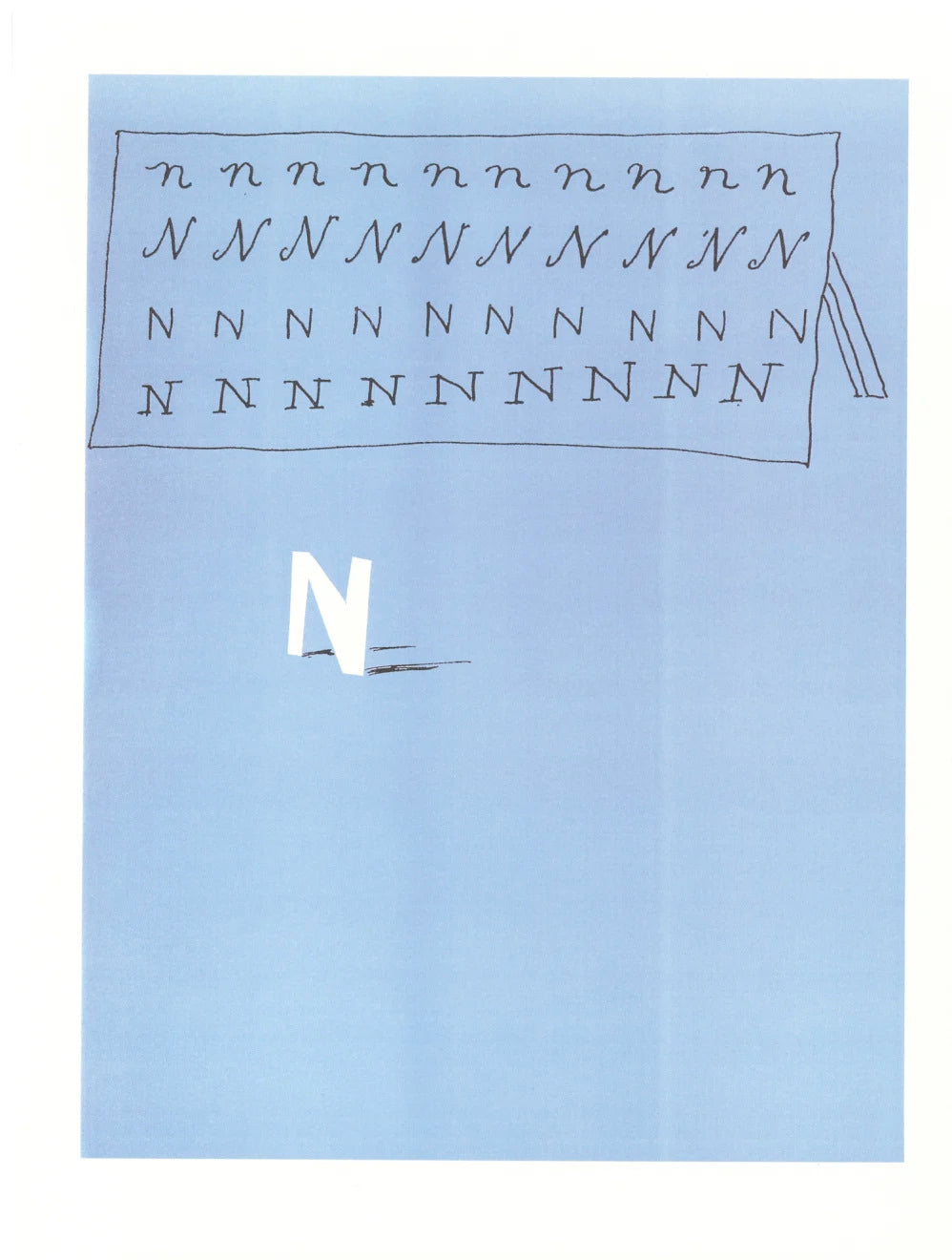 'N' from 'Hockney's Alphabet'