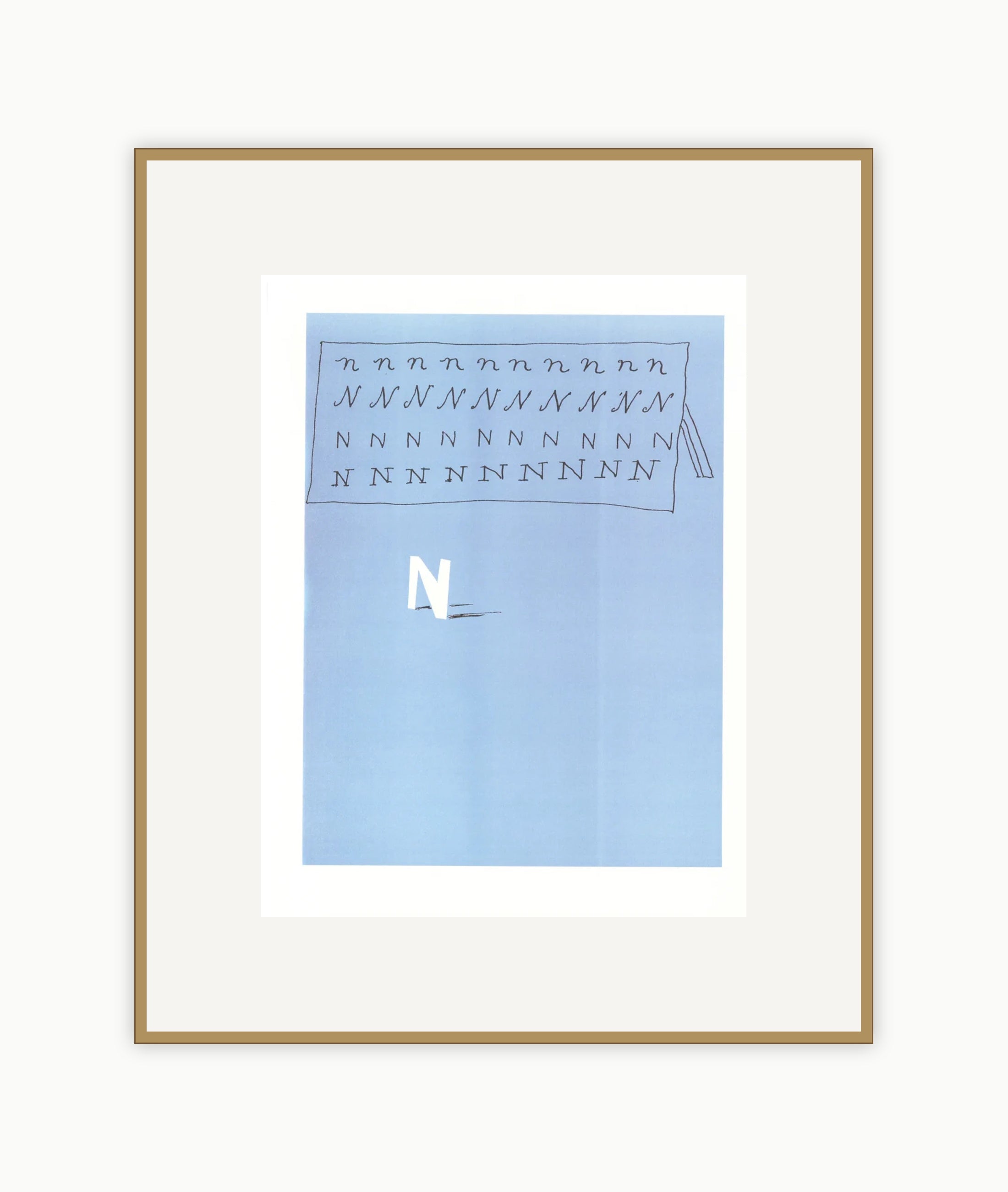 'N' from 'Hockney's Alphabet'