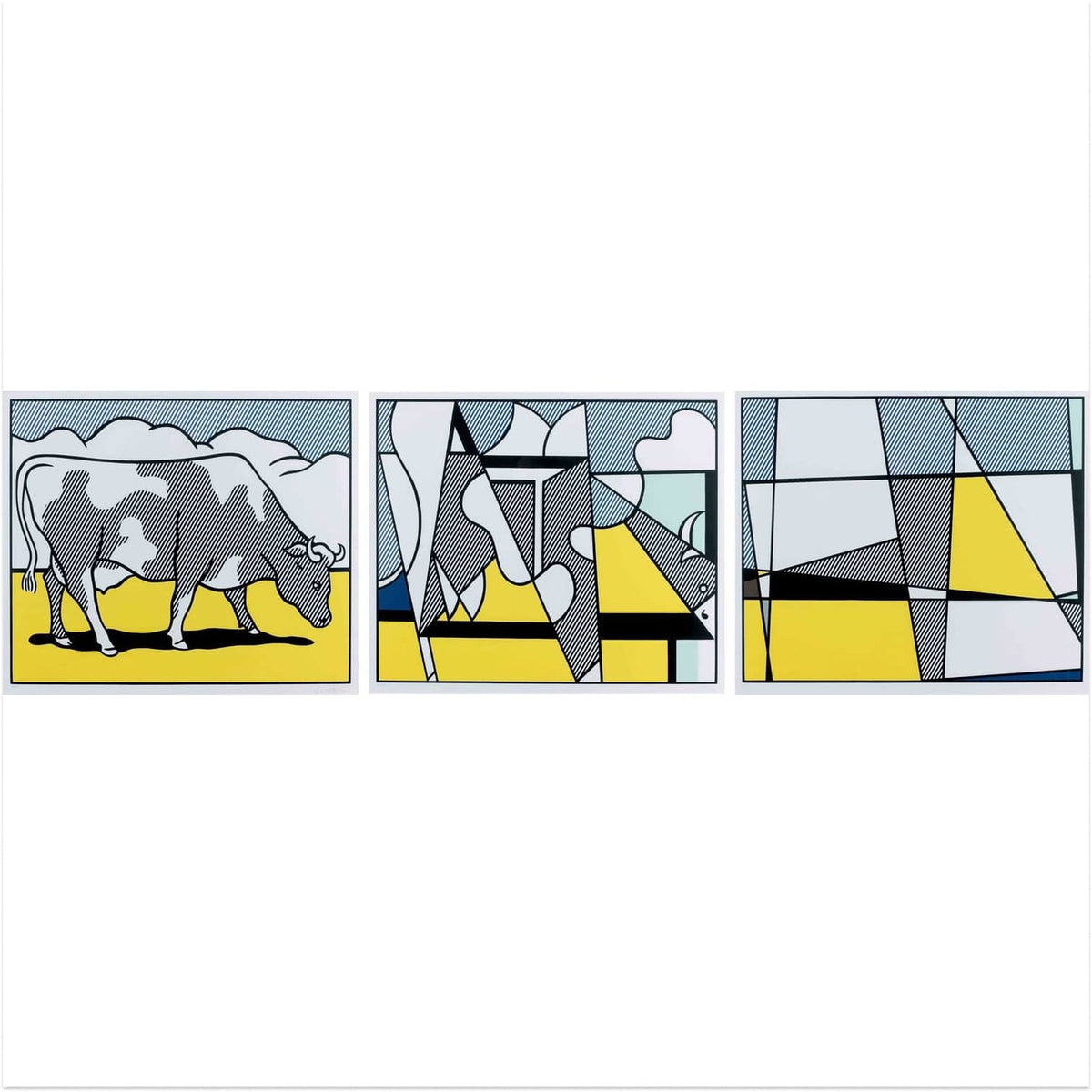 Roy Lichtenstein, Cow Going Abstract, 1980 — Offset Lithograph (image 3 of 6)