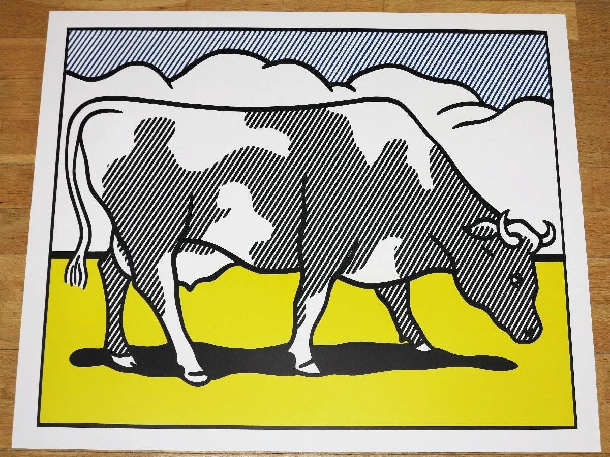 Roy Lichtenstein, Cow Going Abstract, 1980 — Offset Lithograph (image 4 of 6)