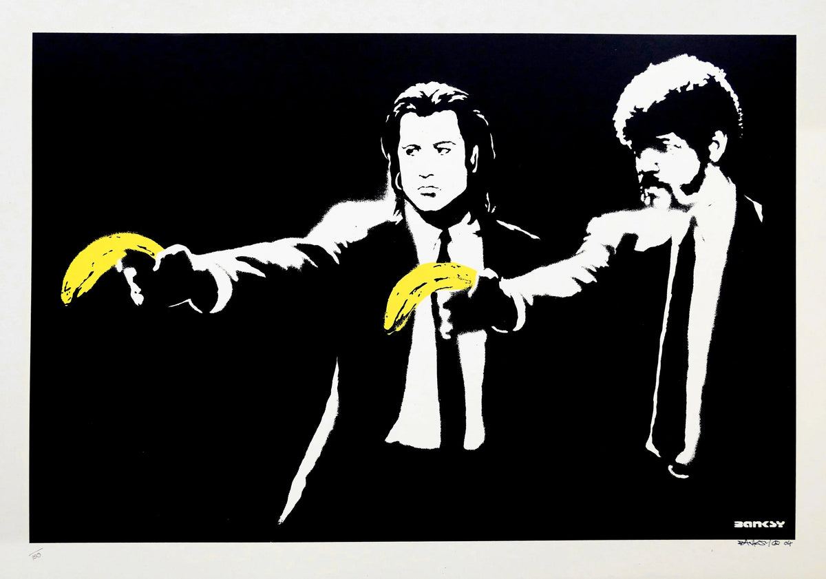Banksy, Pulp Fiction (unsigned), 2004 — Screenprint
