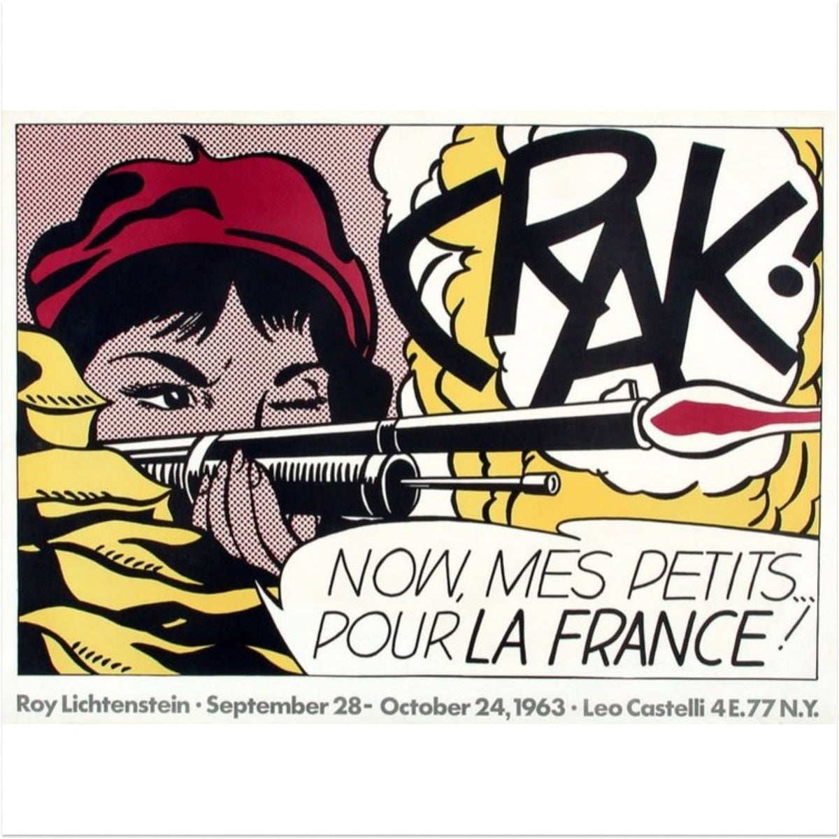 Roy Lichtenstein, Crak!, 1963 — Offset Lithograph