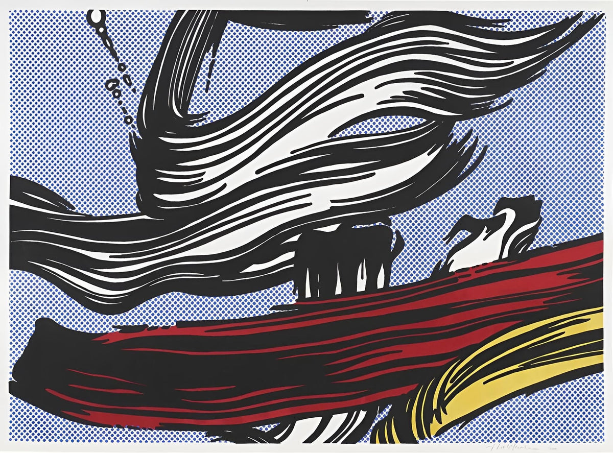 Roy Lichtenstein, Brushstrokes, 1967 — Screenprint