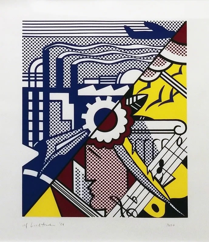 Roy Lichtenstein, Industry and the Arts (II) (C. 86), 1969 — Screenprint