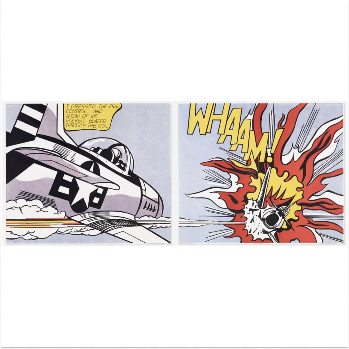 Roy Lichtenstein, Whaam, 1968 — Offset Lithograph